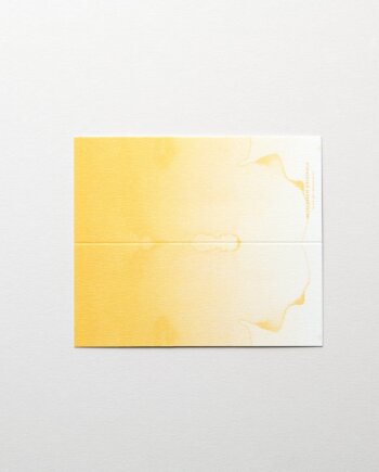 Table name Cards - Watercolour Yellow
