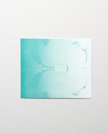 Table name Cards - Watercolour Teal