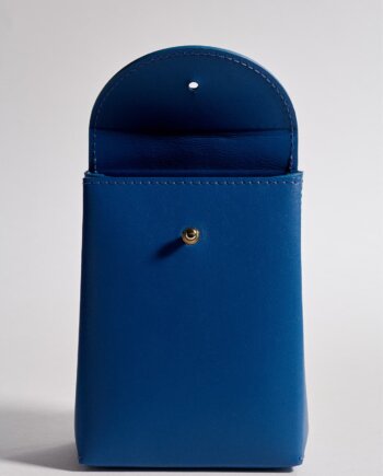 Blue Leather Gift Bag (S)