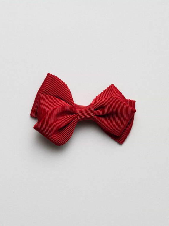 Opera Red Gros Grain Swirl Bow n°15 (M)