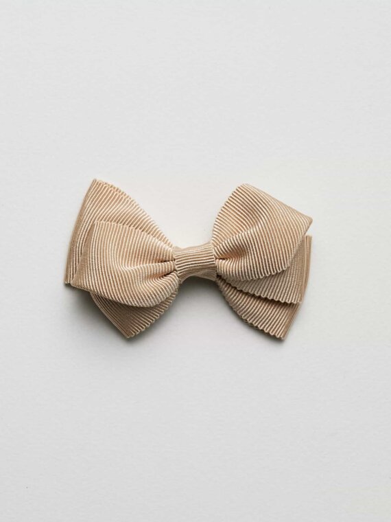 Gold Gros Grain Swirl Bow n°67 (M)