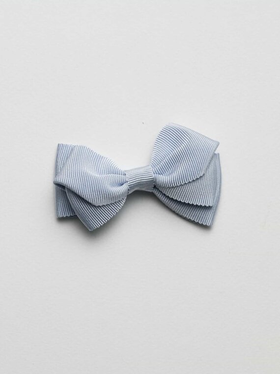 Ice blue Gros Grain Swirl Bow n°145 (M)