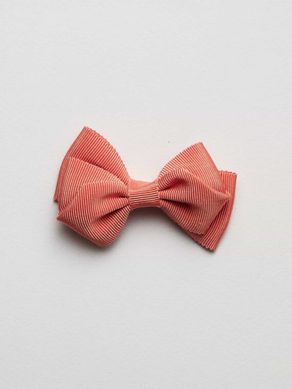 Peach Gros Grain Swirl Bow n°158 (M)