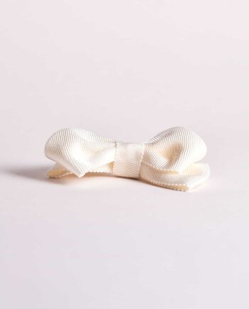 Cream Gros Grain Swirl Bow n°272 (M)