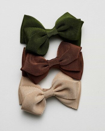 Gold Gros Grain Swirl Bow n°67 (M)