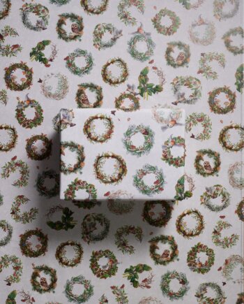 Evergreen Wreaths Gift Wrap