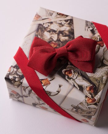 Opera Red Gros Grain Swirl Bow n°15 (M)