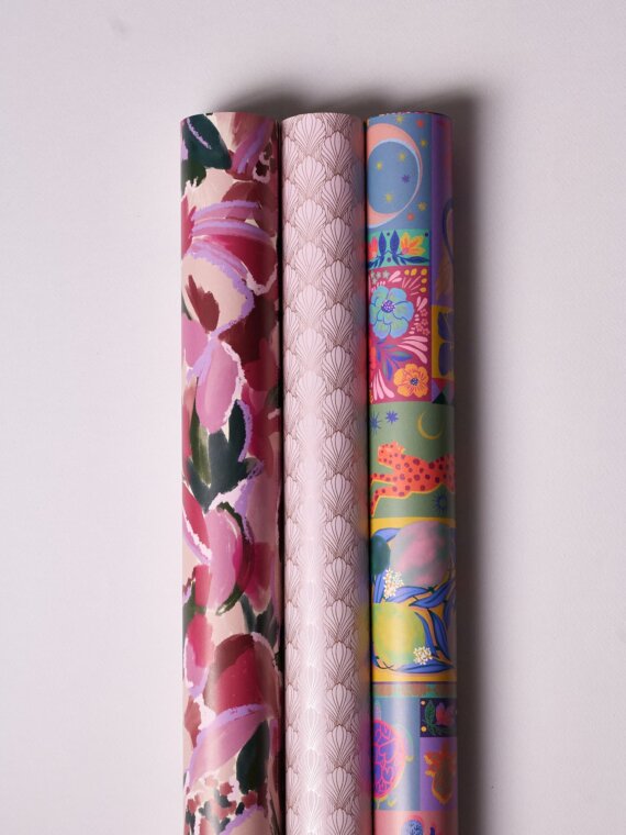 Rose Addict Papier Cadeau x3